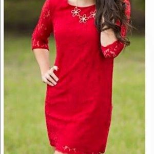 Red Lace Dress